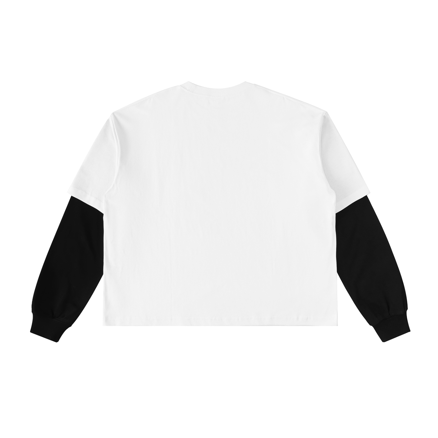 Pangkaroo Club Leap Beyond Limit Layered Contrast Sleeve Cotton T-Shirt