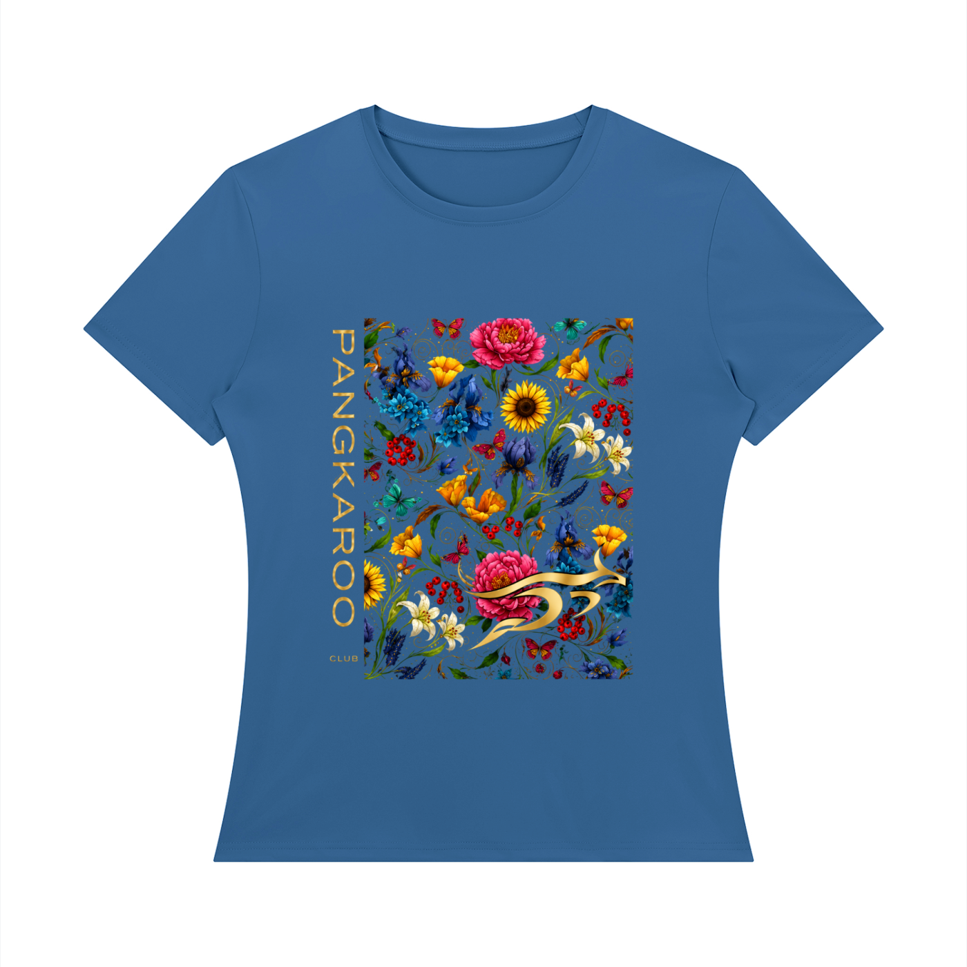 Pangkaroo Club Floral Women's Regular Fit T-Shirt