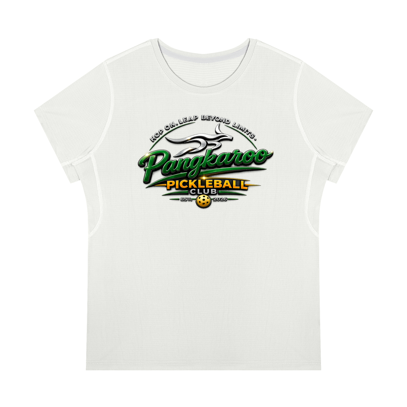 Pangkaroo Pickleball Club Women’s Regular Fit Crewneck T-Shirt