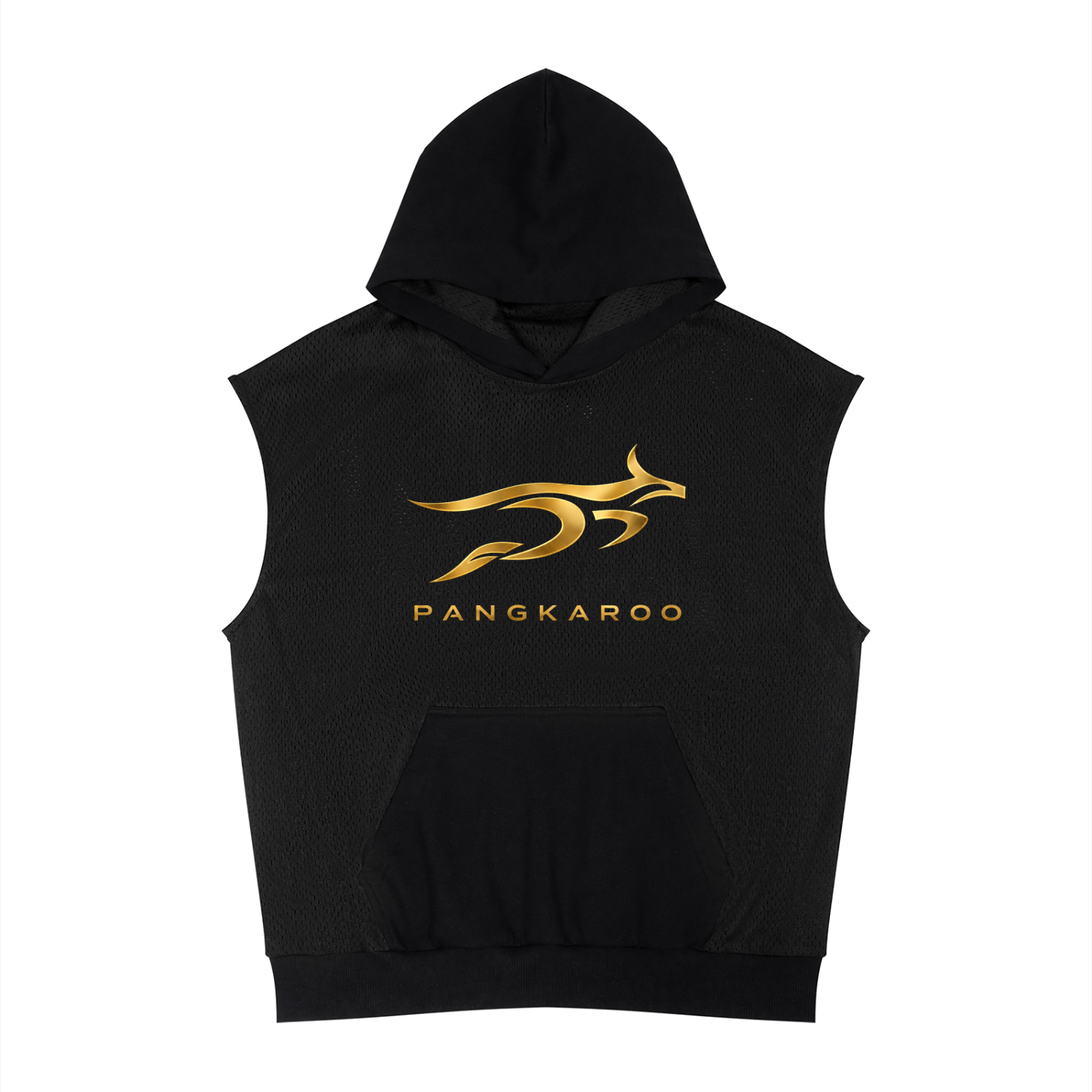 Pangkaroo Club Leap Beyond Limits Unisex Panel Mesh Sleeveless Hoodie