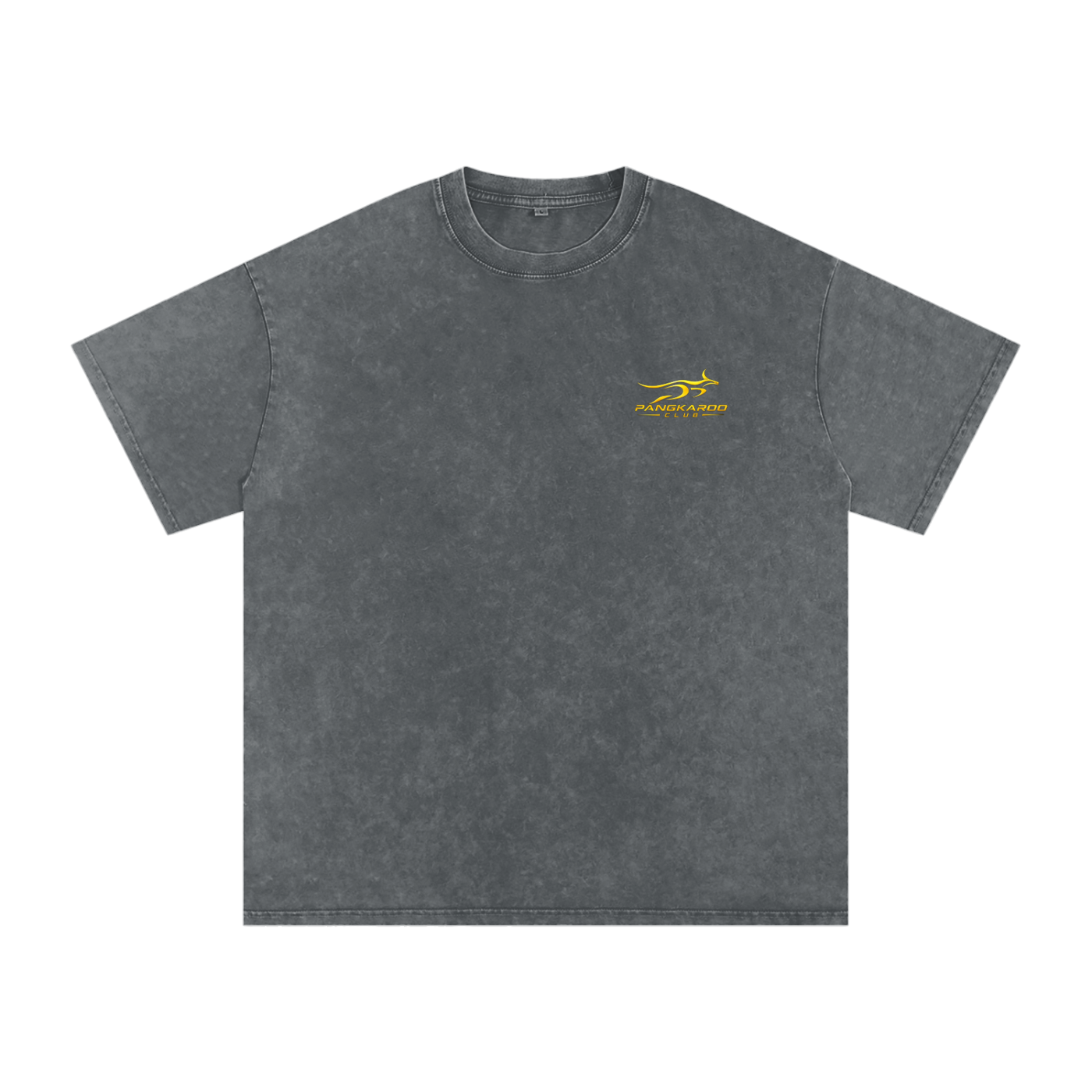 Pangkaroo Club - Leap Beyond Limits Snow Washed Oversized Cotton T-Shirt