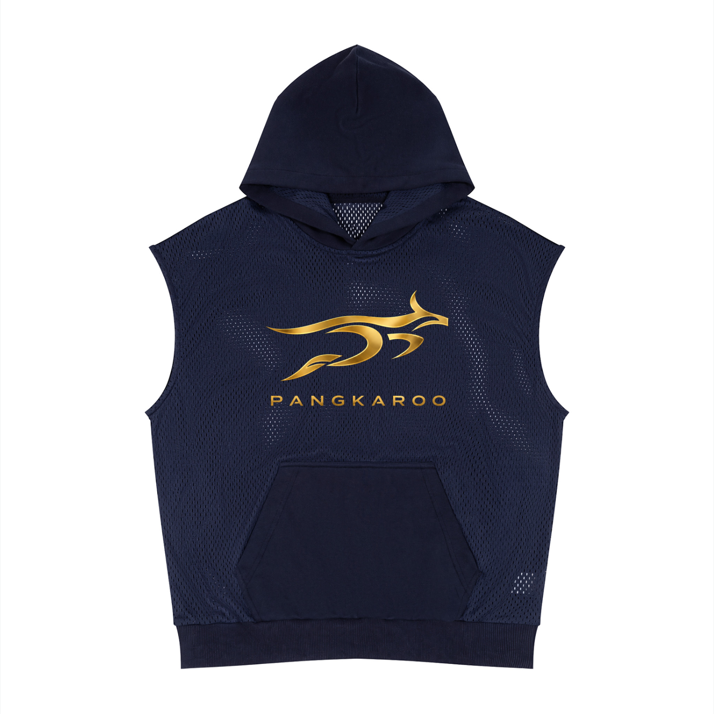 Pangkaroo Club Leap Beyond Limits Unisex Panel Mesh Sleeveless Hoodie