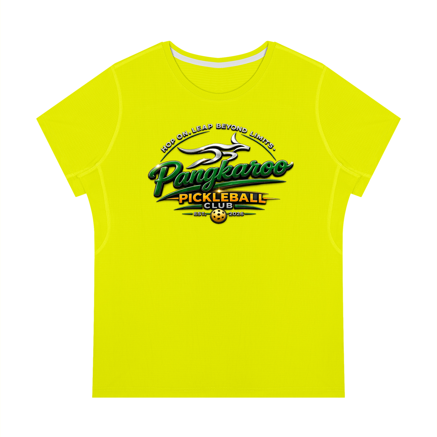 Pangkaroo Pickleball Club Women’s Regular Fit Crewneck T-Shirt