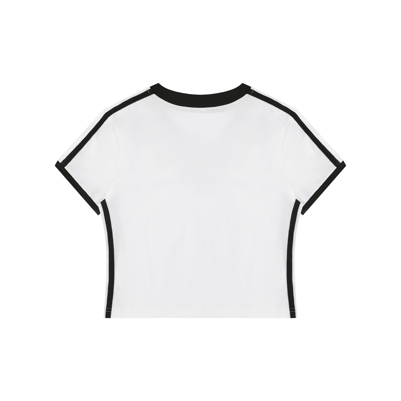 Pangkaroo Club Leap Beyond Limits Women's Retro Binding V-Neck Crop T-Shirt