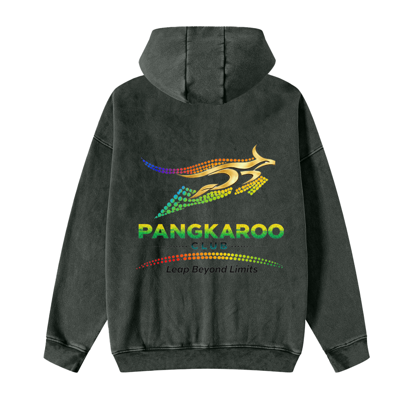 Pangkaroo Club Leap Beyond Limits Snow Washed Zip-Through Fleece Hoodie