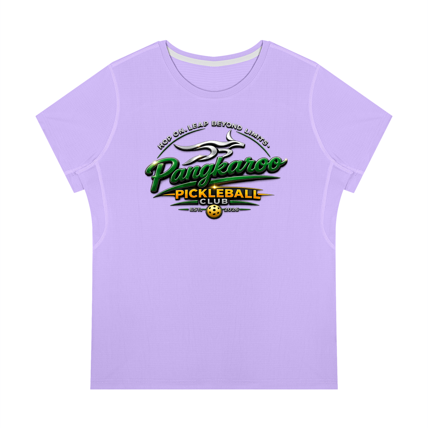 Pangkaroo Pickleball Club Women’s Regular Fit Crewneck T-Shirt