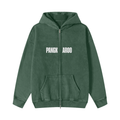 Pangkaroo Club Leap Beyond Limits Snow Washed Zip-Through Fleece Hoodie