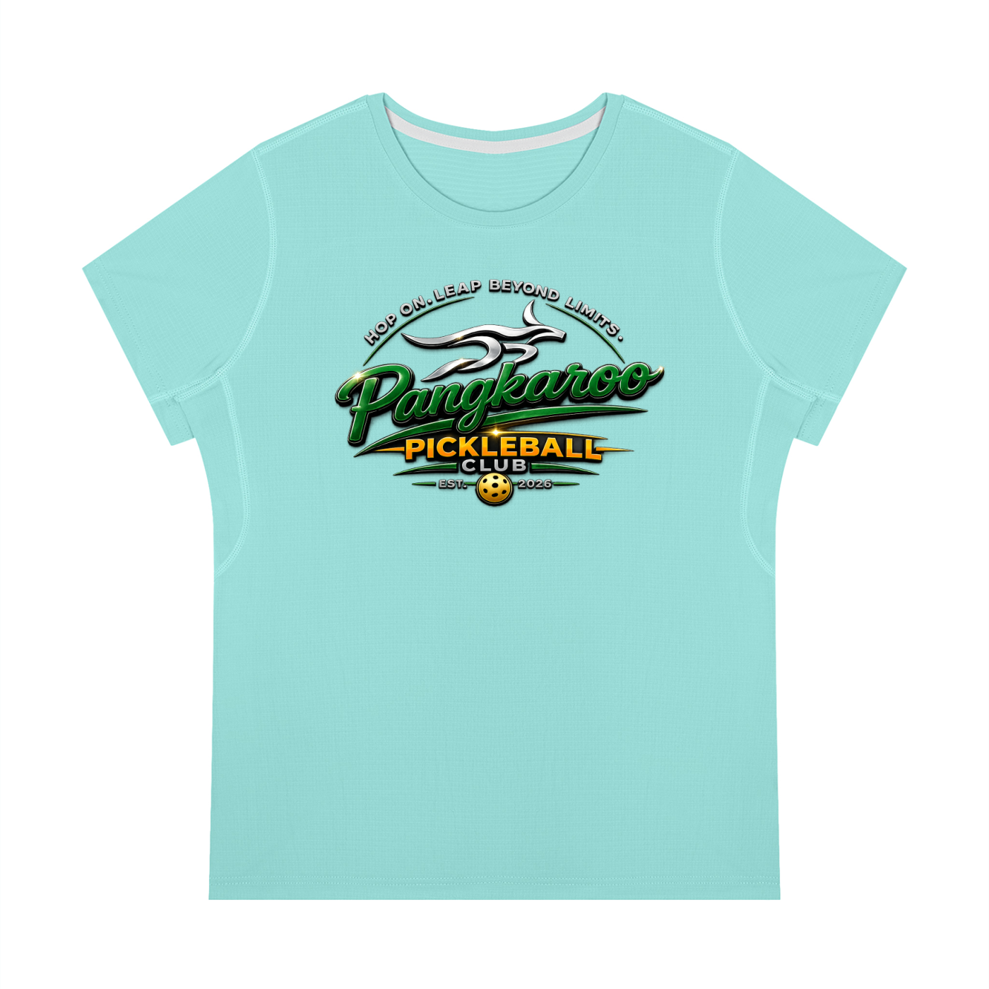 Pangkaroo Pickleball Club Women’s Regular Fit Crewneck T-Shirt