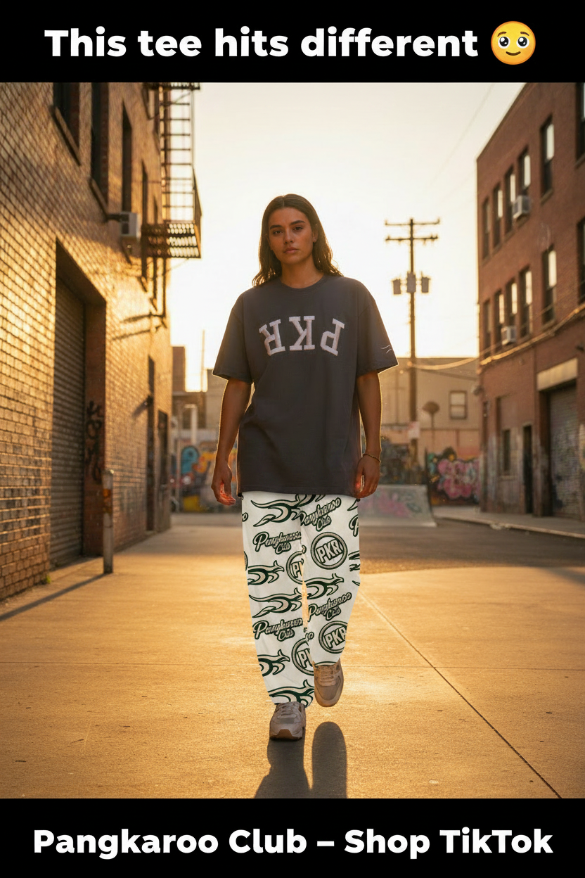 Pangkaroo Club AOP Wide-Leg Pants - TikTok Ad
